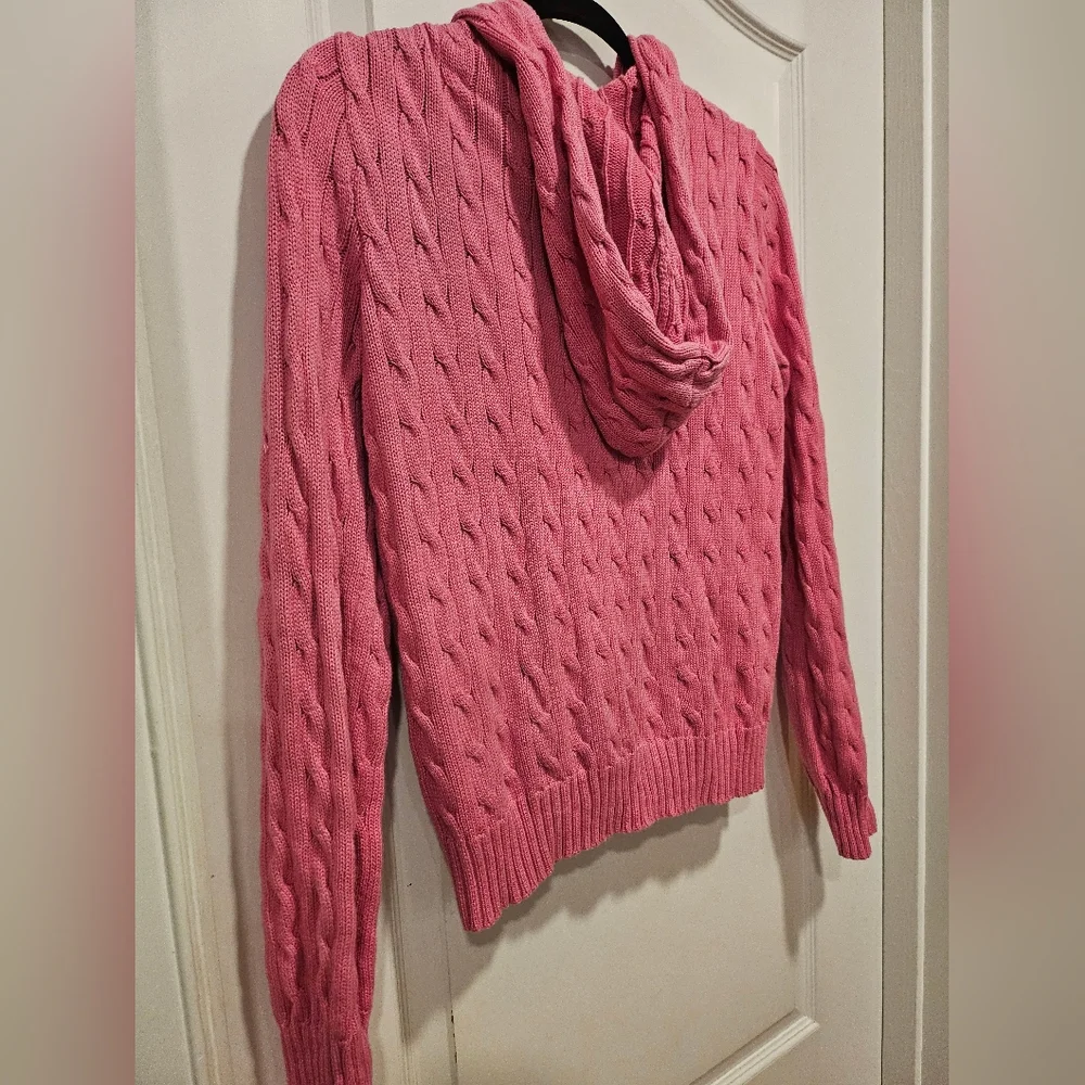 Ralph Lauren Sport Polo Cable Knit Zip Up Hoodie XL - Picture 8 of 11